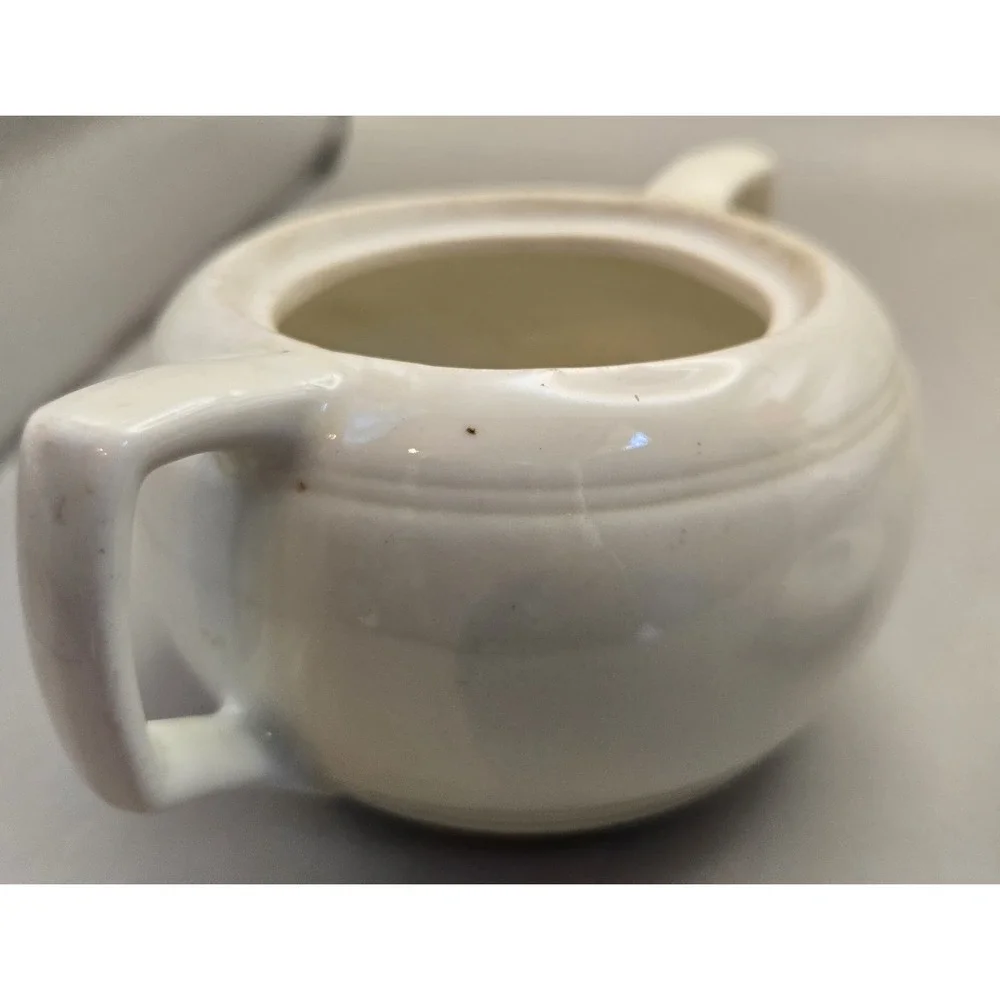 Vintage Porcelier Vitreaous China Sugar Bowl‎ Lid 